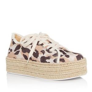 Schutz Luana Leopard print Espadrilles Size 8.5
